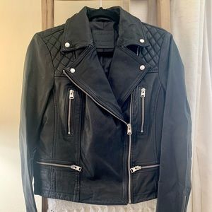 (NWT) ALLSAINTS "Catch Biker" Leather Jacket US6
